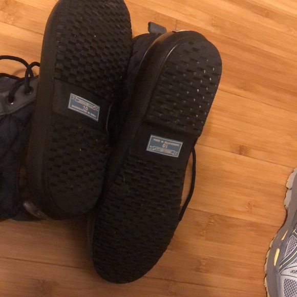 Eddie Bauer Vintage Black, Quilted Waterproof Lined Snow Duck Boots Size 10 - Picture 6 of 11